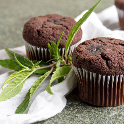 Chocolade muffins met marijuana